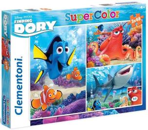 Opakowanie Puzzle 3x48 Gdzie jest Dory