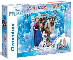 Okładka książki Puzzle 40 Podłogowe Kraina Lodu