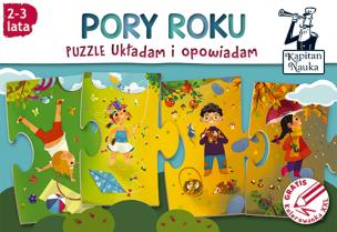 Okładka książki Puzzle Układam i opowiadam Pory roku 2-3 lata