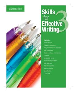 Opakowanie Skills for Effective Writing 3 Student's Book