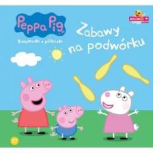 Okładka książki Świnka Peppa. Książeczki z półeczki Tom 37. Zabawy na podwórku