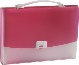 Opakowanie Teczka z rączką Harmonijka A4 Focus różowa