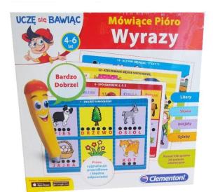 Okładka książki Uczę się bawiąc. Mówiące pióro Wyrazy