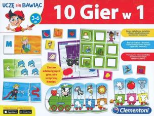 Okładka książki Uczę się bawiąc. Zestaw edukacyjny 10 gier w 1