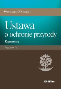 Okładka książki Ustawa o ochronie przyrody