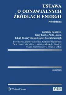 Okładka książki Ustawa o odnawialnych źródłach energii Komentarz