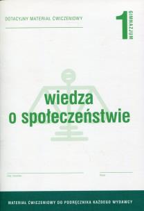Okładka książki Wiedza o społeczeństwie 1 Dotacyjny materiał ćwiczeniowy