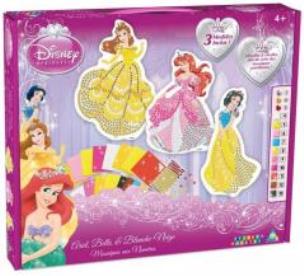 Okładka książki Wyklejane obrazki - Arielka, Dzwoneczek, Śnieżka