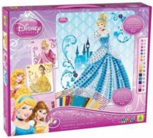 Okładka książki Wyklejane obrazki - Kopciuszek, Aurora, Dzwoneczek