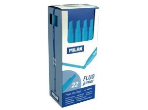 Opakowanie Zakreślacz Fluo Junior niebieski (22szt) MILAN