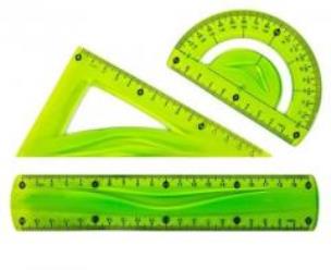 Opakowanie Zestaw geometryczny S'cool elastyczny 3szt D.RECT