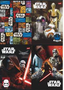 Opakowanie Zeszyt A5 16k linia podwójna dwukolorowa Star Wars laminowan