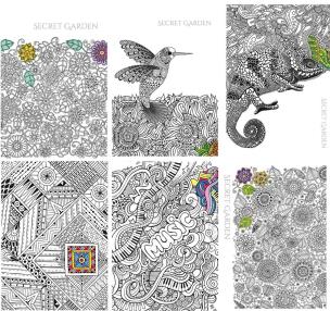 Opakowanie Zeszyt A5/60K kratka 1091 Secret Garden (10szt)