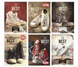 Opakowanie Zeszyt Marmar A4/40K kratka Sneakers (10szt)