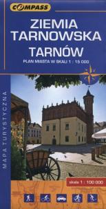Okładka książki Ziemia Tarnowska Tarnów Mapa turystyczna 1:100 000