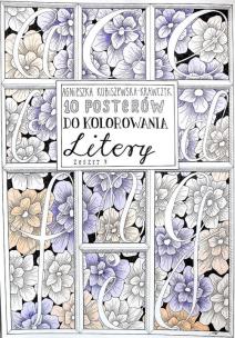 Okładka książki 10 posterów do kolorowania. Litery zeszyt 7