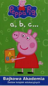 Okładka książki Bajkowa Akademia. Świnka Peppa a, b, c...