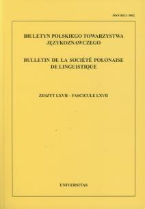 Okładka książki Biuletyn PTJ. Zeszyt LXVII