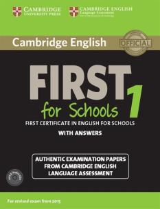 Opakowanie Cambridge English First 1 for Schools First Certificate in English for Schools with answers