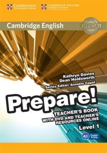 Okładka książki Cambridge English Prepare! 1 Teacher's Book with DVD and Teacher's Resources Online