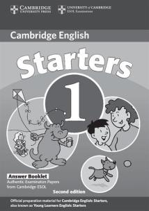 Opakowanie Cambridge Young Learners English Tests Starters 1 Answers Booklet