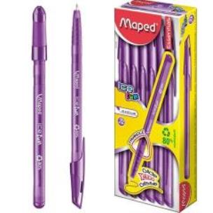 Opakowanie Długopis Ice Fun Fioletowy (12szt) MAPED