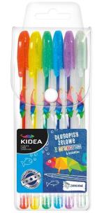 Opakowanie Długopisy żelowe z brokatem 6 kolorów DERFORM