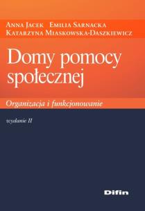 Okładka książki Domy pomocy społecznej