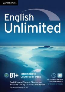 Okładka książki English Unlimited Intermediate Coursebook with e-Portfolio DVD-ROM