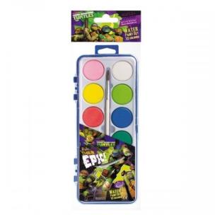 Opakowanie Farby akwarelowe 12 kolorów Żółwie Ninja