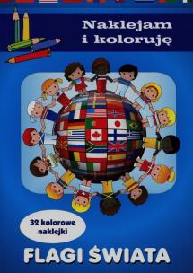 Okładka książki Flagi świata naklejam i koloruję