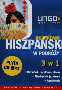 Okładka książki Hiszpański w podróży Rozmówki 3 w 1 + CD