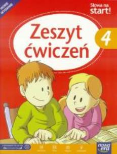 J.Polski SP 4 Słowa na Start ćw. (z kodem) NE. Autor: Klimowicz Anna, Brząkalik Krystyna. Multiszop.pl Okładka książki J.Polski SP 4 Słowa na Start ćw. (z kodem) NE
