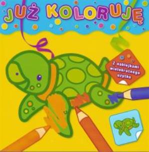 Okładka książki Już koloruję - żółta żółwik