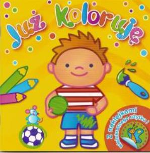 Okładka książki Już koloruję żółta