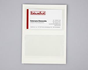 Opakowanie Kieszeń samoprzylepna na wizytówki 10 sztuk