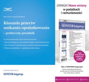 Okładka książki Klauzula przeciw unikaniu opodatkowania-praktyczny poradnik