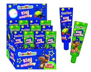 Opakowanie Klej magiczny Bambino w tubie 45g Display 12 sztuk