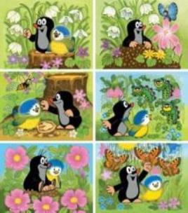 Opakowanie Klocki drewniane - Krecik i sikorka 12 DINO