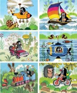 Opakowanie Klocki drewniane - Wycieczki Krecika 20 DINO