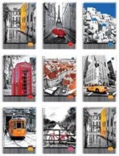 Opakowanie Kołozeszyt A4/80K kratka UV Black&White (5szt)