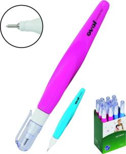 Opakowanie Korektor Oval metalowa końcówka Display 12 sztuk mix