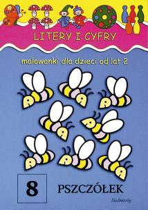 Okładka książki Malowanki - Litery i cyfry w. 2012 SIEDMIORÓG
