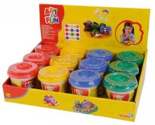 Okładka książki Masa plastyczna w kubeczku 140 g, 4 kolory