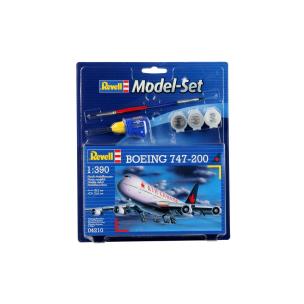 Model Revell Boeing 747-200 1:390 zestaw z farbami. Wydawca: Revell. Multiszop.pl Opakowanie Model Revell Boeing 747-200 1:390 zestaw z farbami