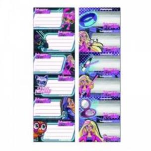 Opakowanie Naklejki na zeszyt Barbie Tajne Agentki 25szt