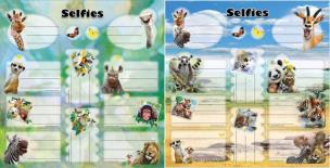 Opakowanie Naklejki na zeszyty