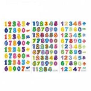 Opakowanie Naklejki Sticker BOO silver cyferki