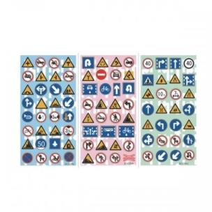 Opakowanie Naklejki Sticker BOO silver znaki drogowe