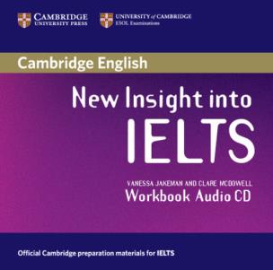 Okładka książki New Insight into IELTS Workbook Audio CD